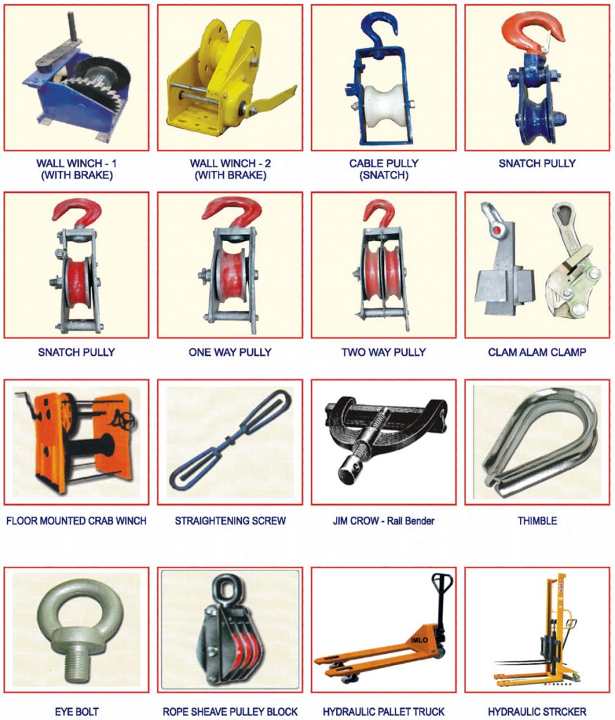 LIFTING EQUIPMENTS & ACCESSORIES Balaji Industries